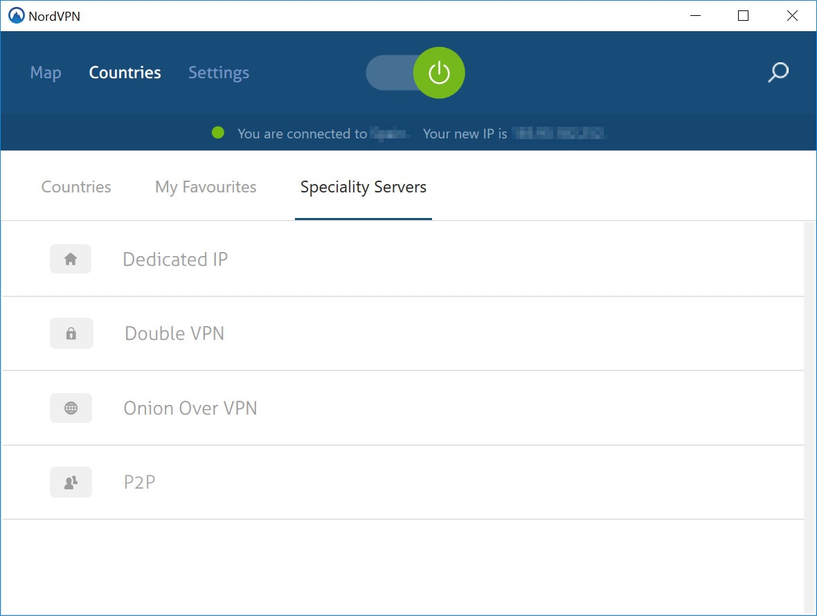 NordVPN serwery specjalne